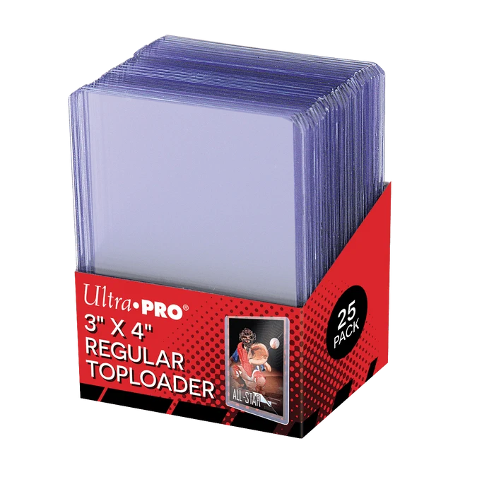 Ultra PRO 3" x 4" Regular Toploaders – 25ct