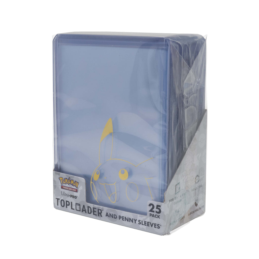 Ultra PRO Pokémon Pikachu Toploader & Penny Sleeves Combo Pack – 25ct