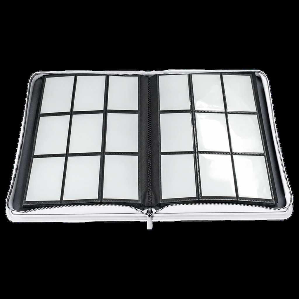 Ultra PRO Vivid 9-Pocket Zippered PRO-BINDER – White